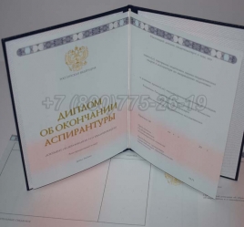 Диплом Аспирантуры 2014г в Новосибирске