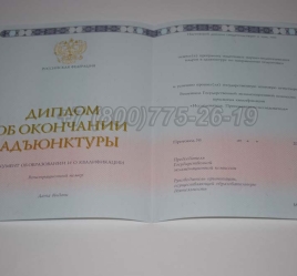 Диплом Адъюнктуры 2023г в Новосибирске